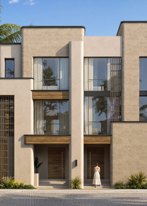 Twin Villa Front Facade