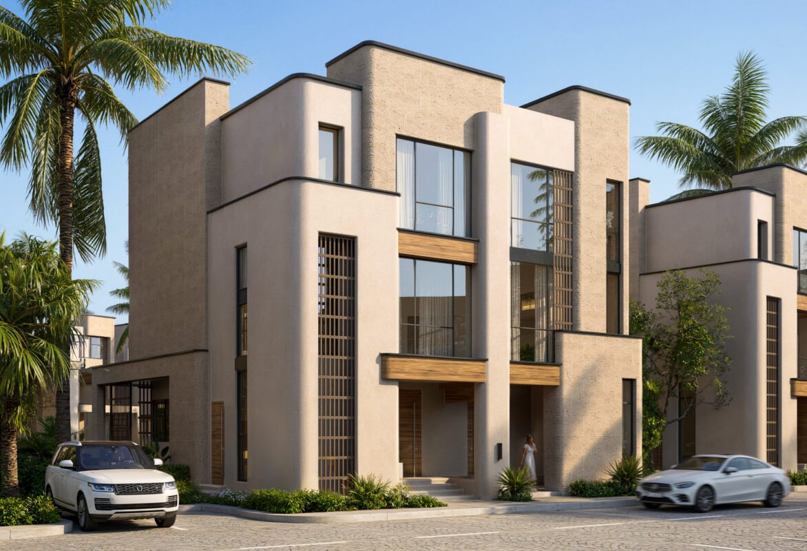 Twin Villa Front Presp.